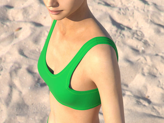 Modello di cucito per bikini con scollo a barchetta fai da te in formato PDF | Download immediato