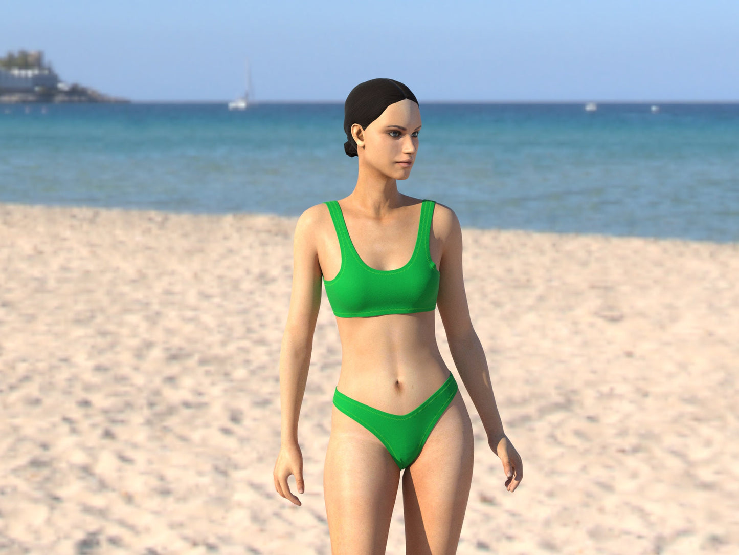 DIY Scoop Neck Bikini Top Sewing Pattern PDF | Instant Download