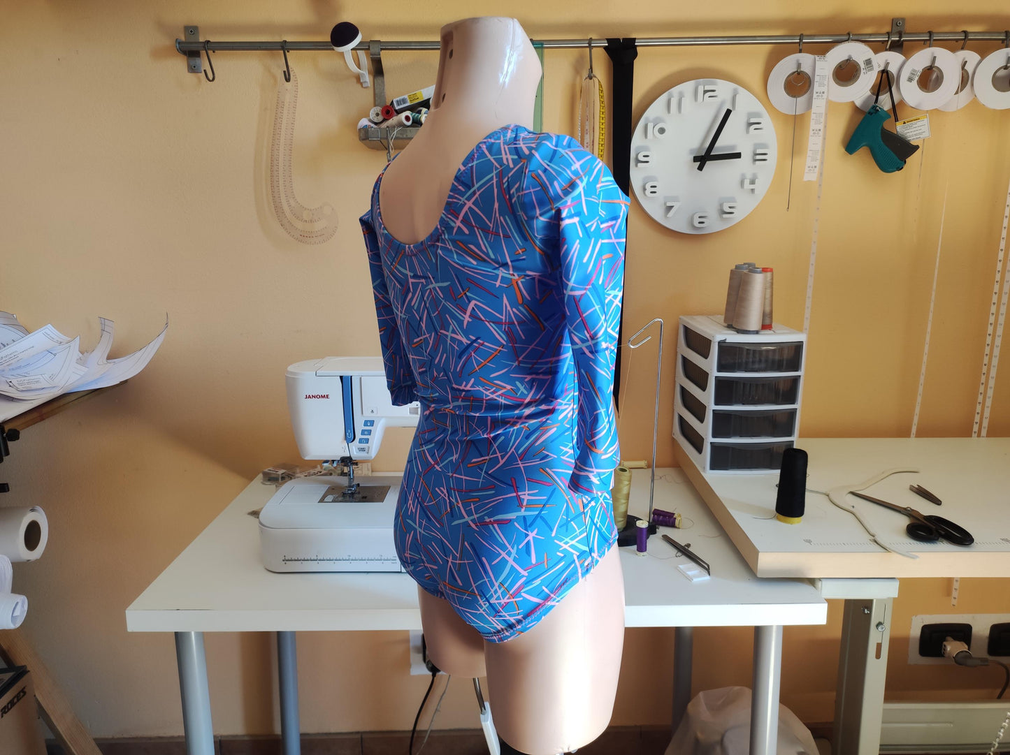 DIY Ballet Leotard & Skirt Sewing Pattern PDF – Long Sleeve & Round Neckline | Instant Download