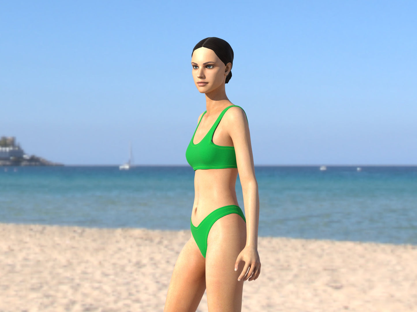 DIY Scoop Neck Bikini Top Sewing Pattern PDF | Instant Download
