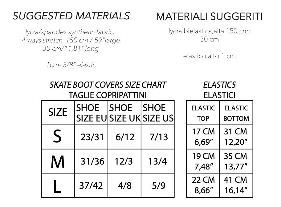 DIY Skate Boot Covers Sewing Pattern PDF – For Roller & Figure Skates | Instant Download