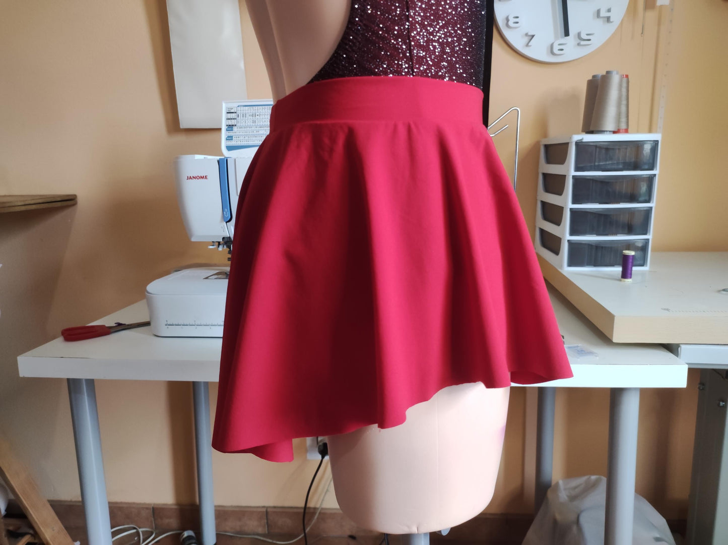 DIY Ballet Leotard and Skirt Sewing Pattern PDF – Leotard with High Collar and Open Back | Instant Download BUNDLE
