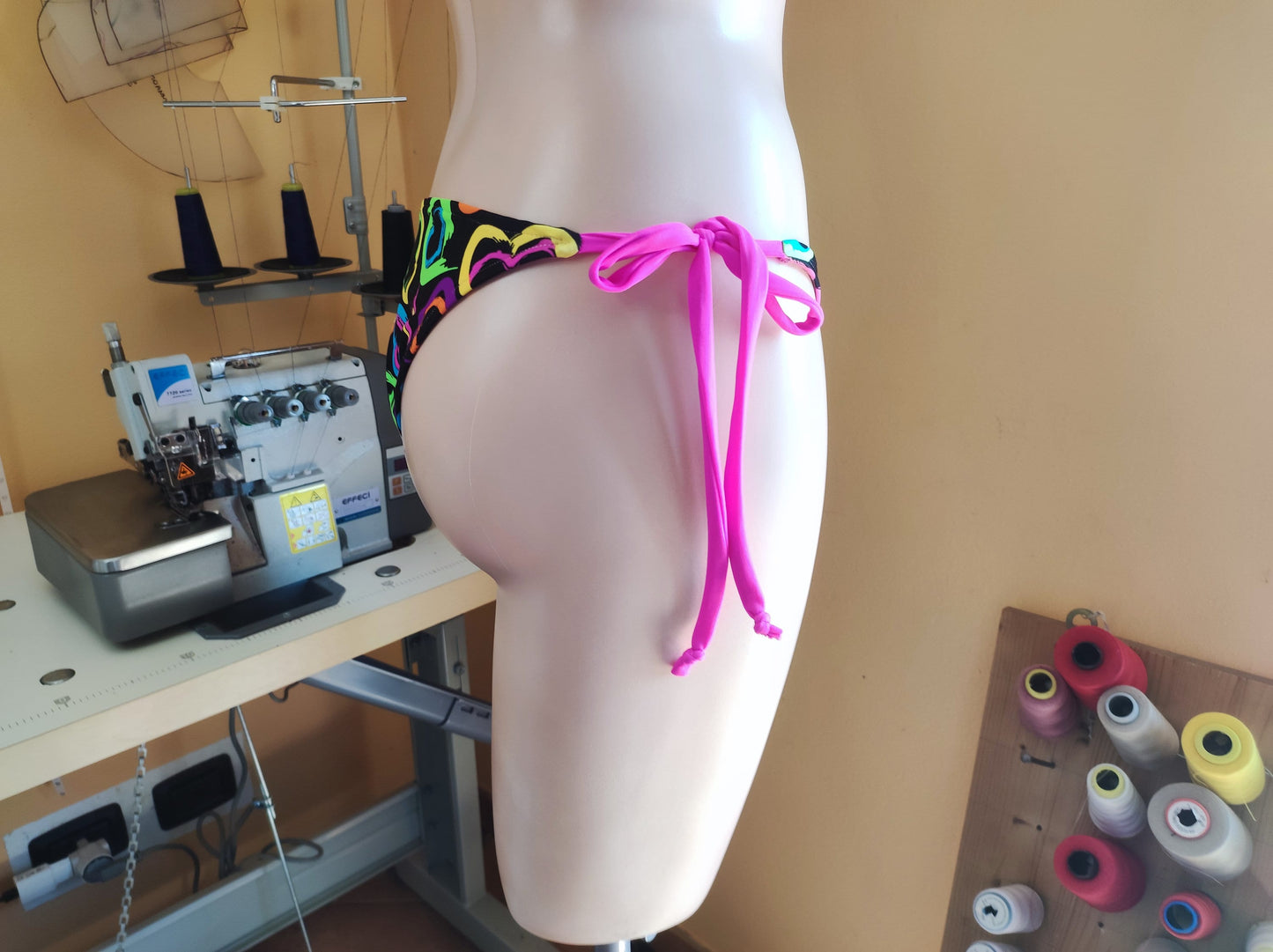 DIY BIKINI Side Tie Bottom Sewing Pattern PDF – Classic Y2K Low Waist | Instant Download