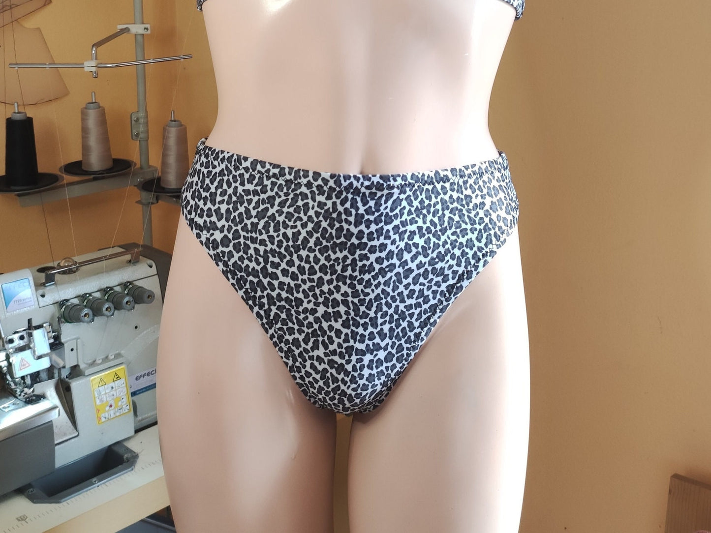 High Waist Bikini Bottom Sewing Pattern – Retro 80's/90's High Leg Cut