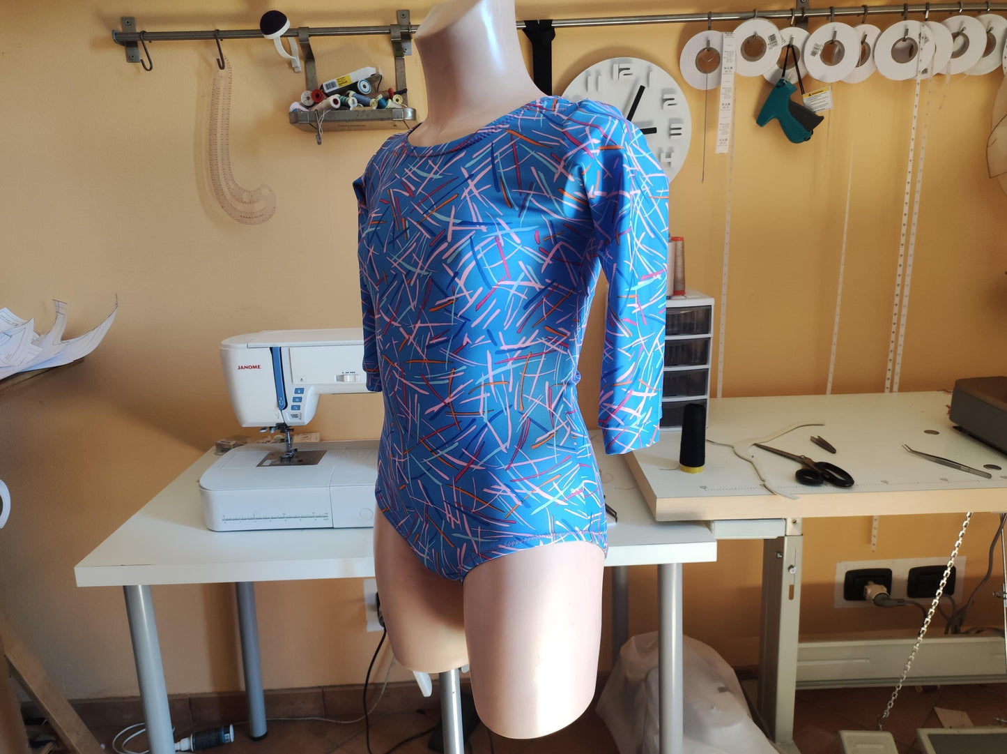 DIY Ballet Leotard & Skirt Sewing Pattern PDF – Long Sleeve & Round Neckline | Instant Download