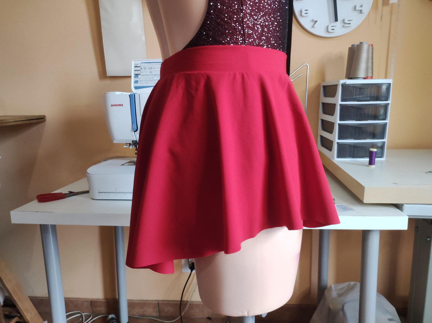 DIY Ballet Leotard & Skirt Sewing Pattern PDF – Long Sleeve & Round Neckline | Instant Download