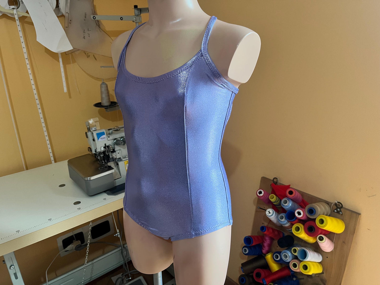 Cartamodello PDF per body da danza fai da te – Princess Seams, body con spalline sottili | Download immediato
