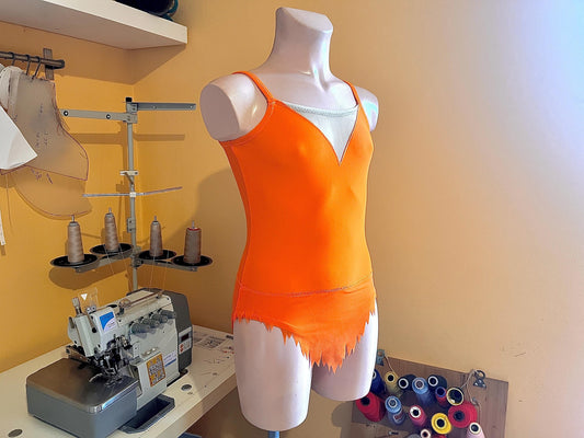 Cartamodello per Body da Ginnastica Ritmica – Gonna a Punte & Spalline Sottili