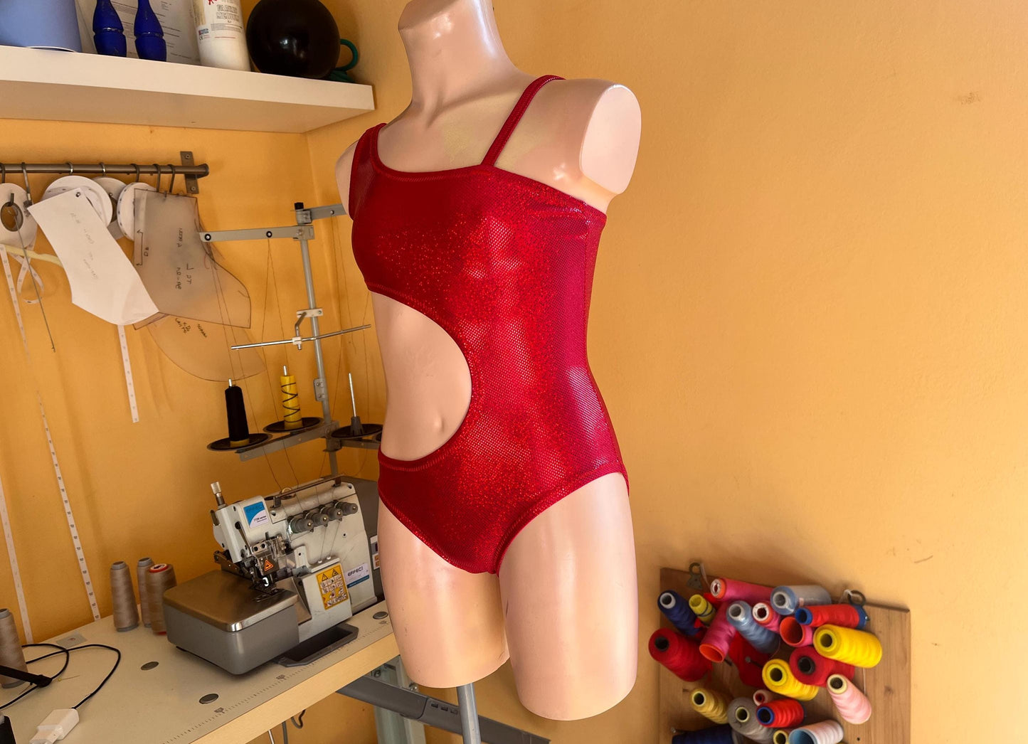 DIY Dance Leotard Sewing Pattern PDF – Asymmetrical with Side Cutout Design | Instant Download