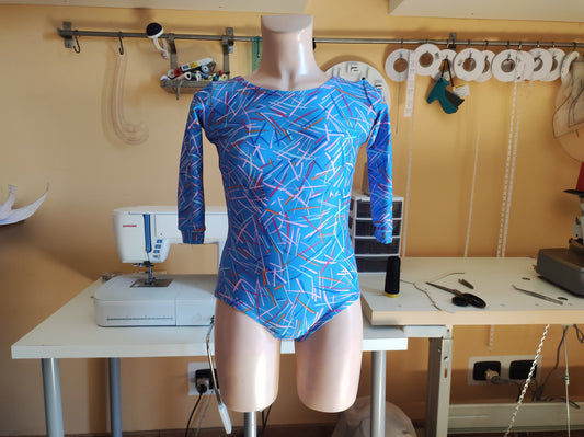 Cartamodello PDF per body fai da te – Manica lunga e scollo rotondo | Download immediato