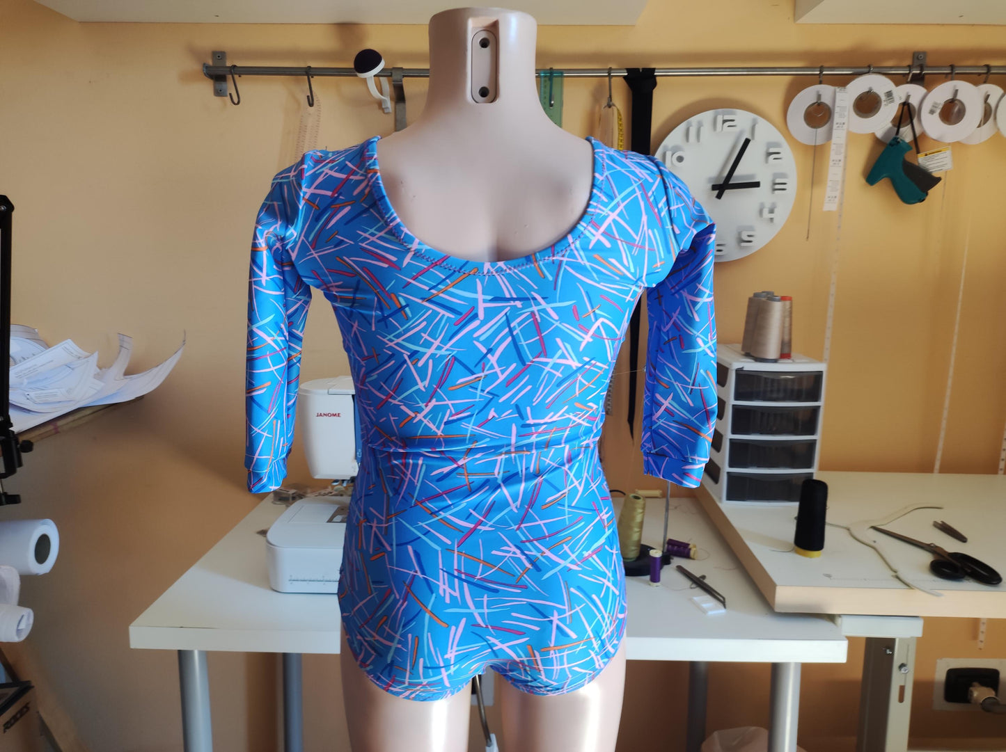 DIY Ballet Leotard & Skirt Sewing Pattern PDF – Long Sleeve & Round Neckline | Instant Download