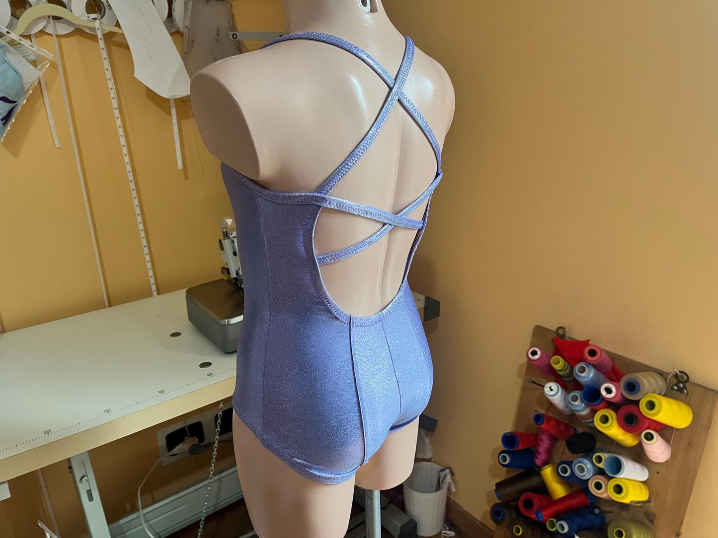 Cartamodello PDF per body da danza fai da te – Princess Seams, body con spalline sottili | Download immediato