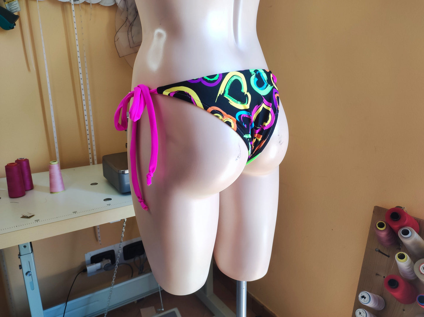 DIY BIKINI Side Tie Bottom Sewing Pattern PDF – Classic Y2K Low Waist | Instant Download
