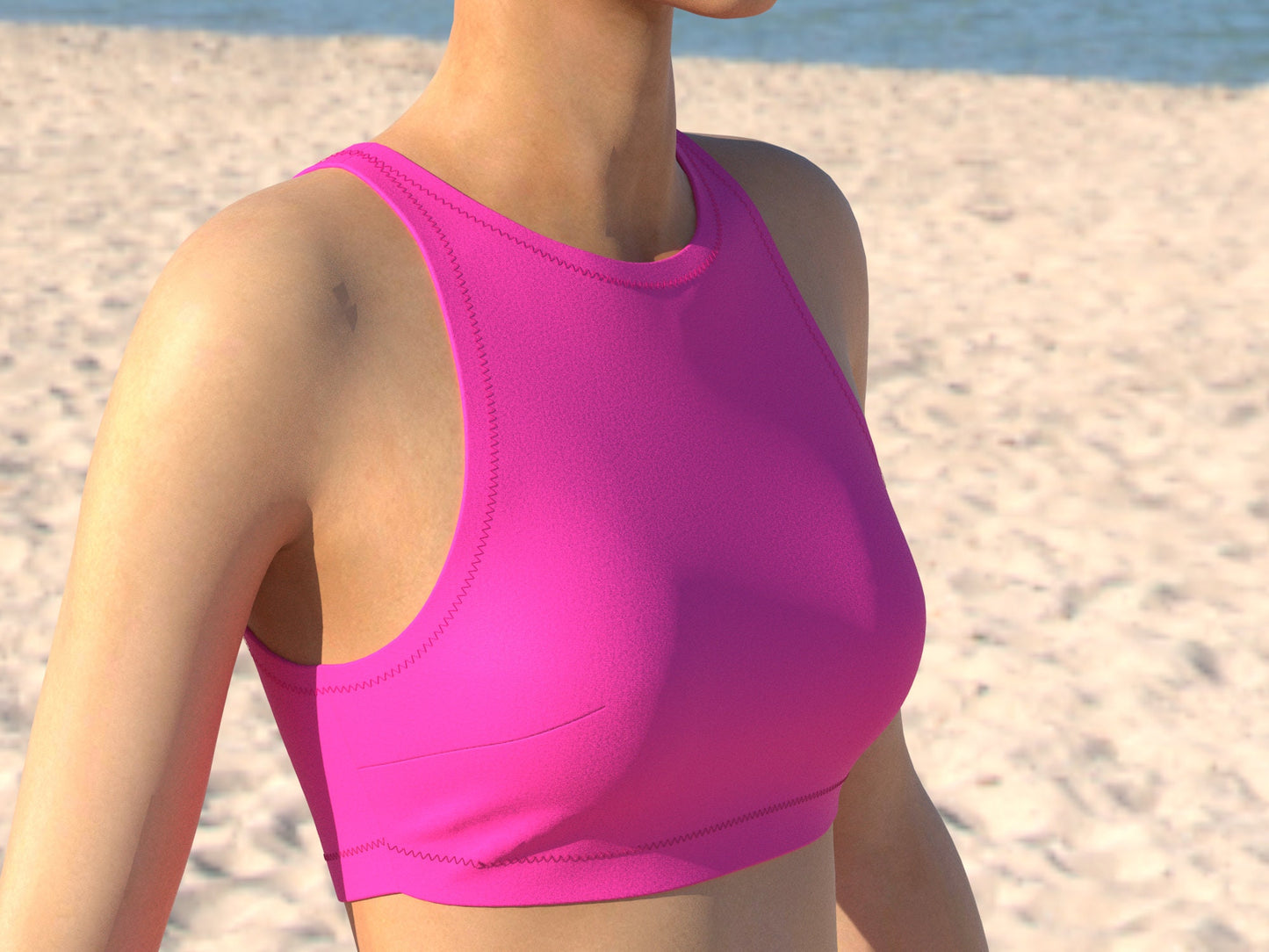DIY Halter Bikini Top Sewing Pattern PDF | Instant Download