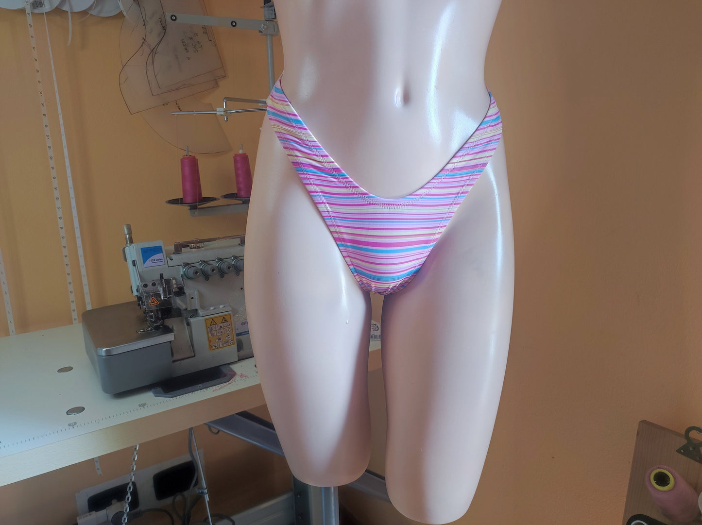 High Side Bikini Bottom Sewing Pattern – Retro 80's/90's High Leg Cut