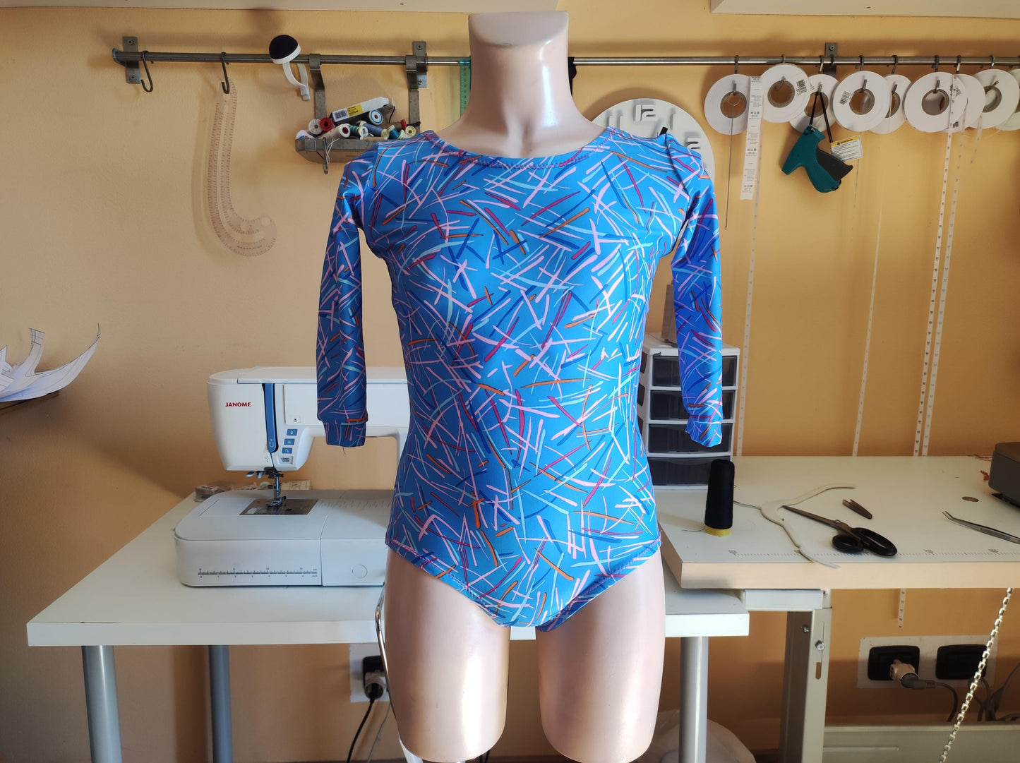 DIY Ballet Leotard & Skirt Sewing Pattern PDF – Long Sleeve & Round Neckline | Instant Download