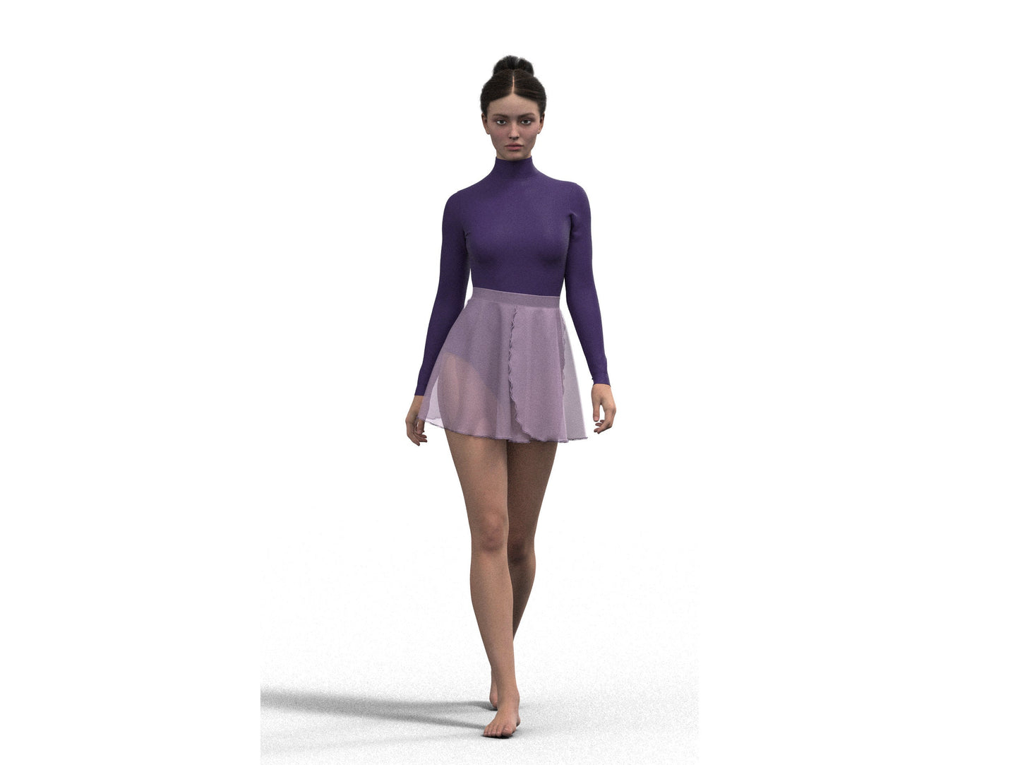 Ballet Leotard & Wrap Skirt Sewing Pattern Bundle – Open Back & Long Sleeve