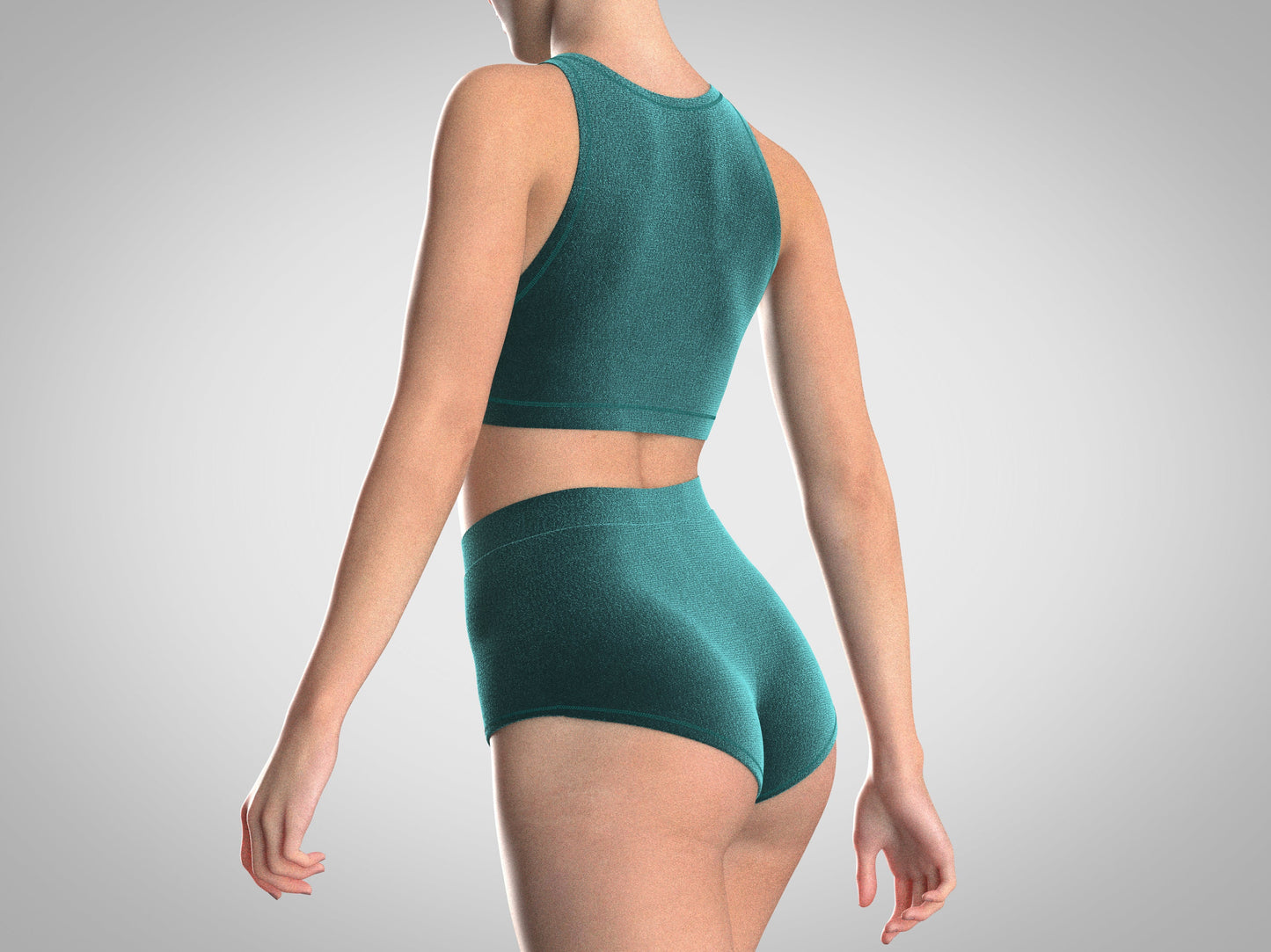 Set di cartamodelli per Pole Dance - Top con spalline sottili e pantaloncini a vita alta (taglie da donna)