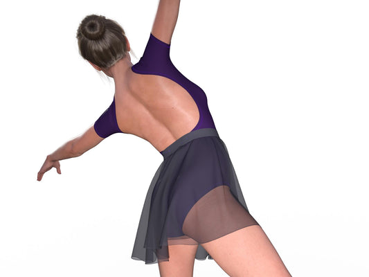 Bundle Cartamodelli Body e Gonna a Portafoglio per Danza Classica – Schiena Scoperta e Manica Corta