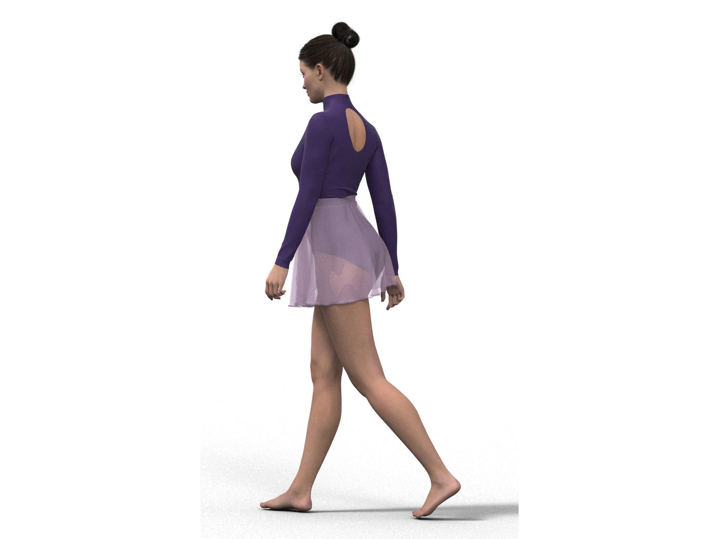 Ballet Leotard & Wrap Skirt Sewing Pattern Bundle – Open Back & Long Sleeve