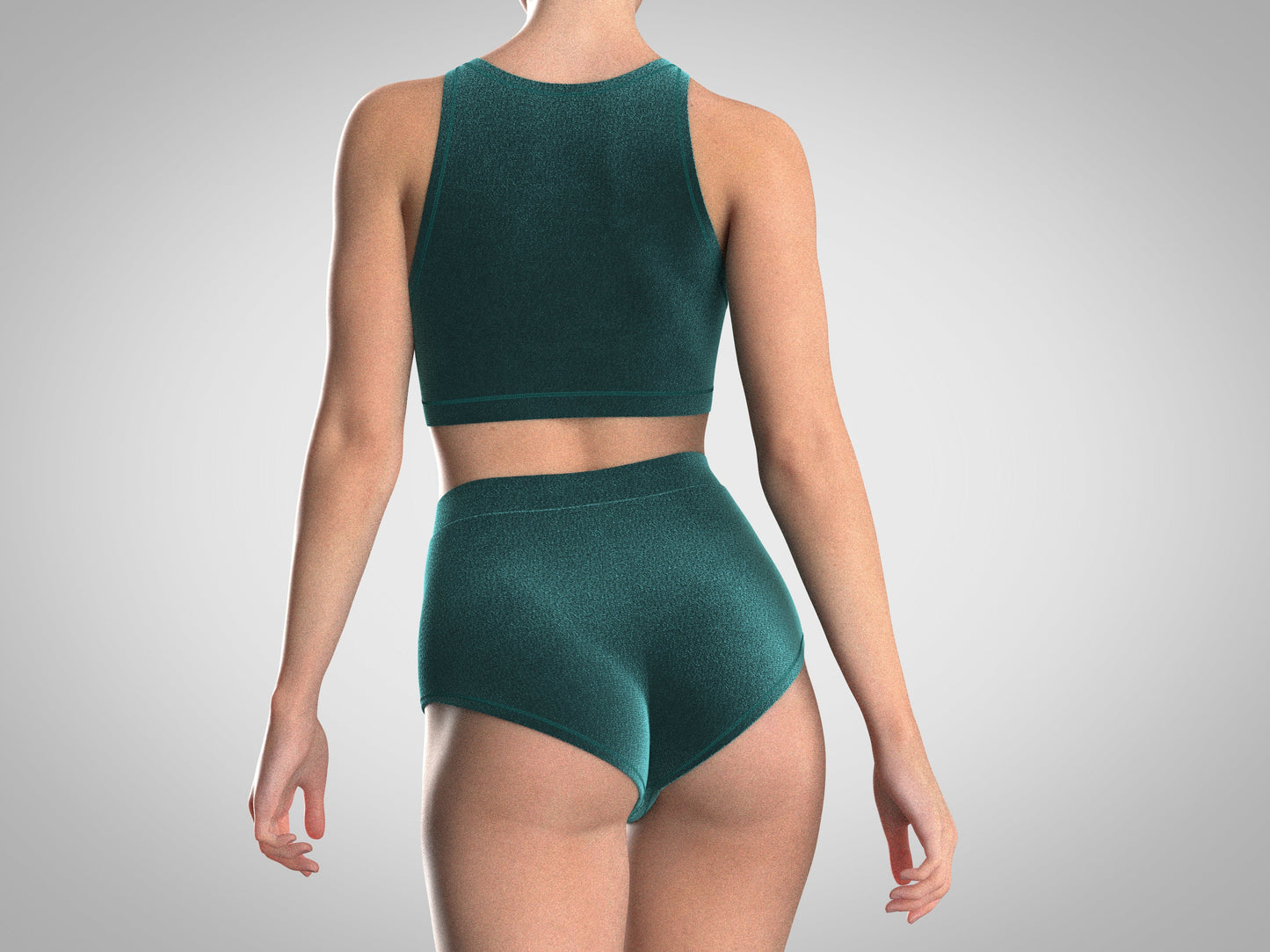 Set di cartamodelli per Pole Dance - Top con spalline sottili e pantaloncini a vita alta (taglie da donna)