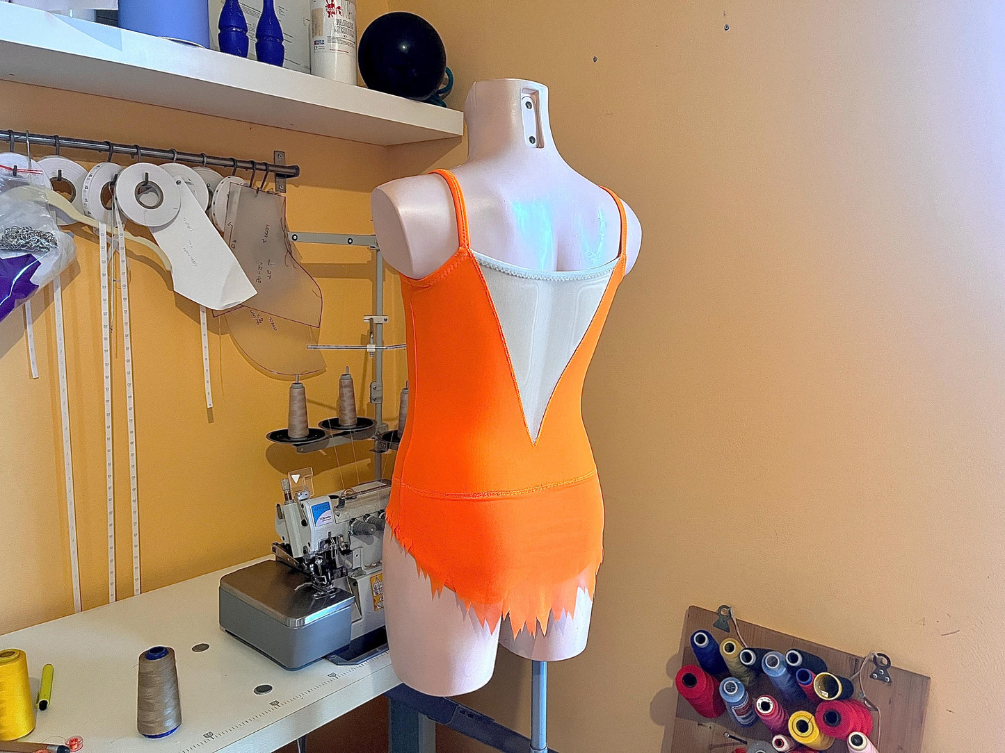 Cartamodello per Body da Ginnastica Ritmica – Gonna a Punte & Spalline Sottili
