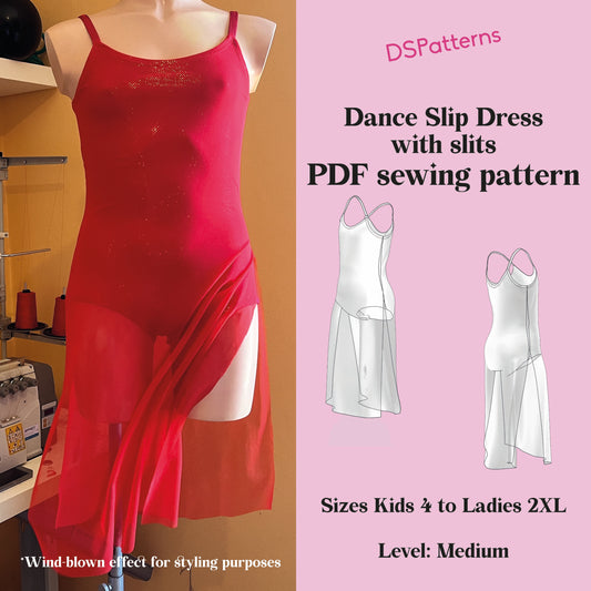 Cartamodello per Costume da Danza per Bambina – Top Halter & Gonna Asimmetrica (Taglie 4-16)