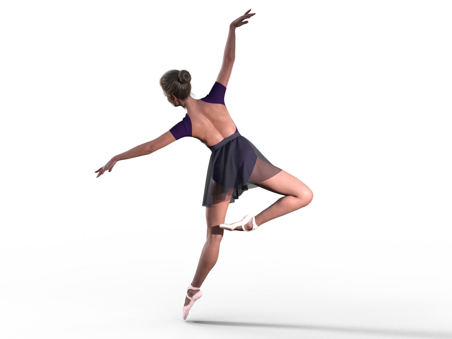 Bundle Cartamodelli Body e Gonna a Portafoglio per Danza Classica – Schiena Scoperta e Manica Corta