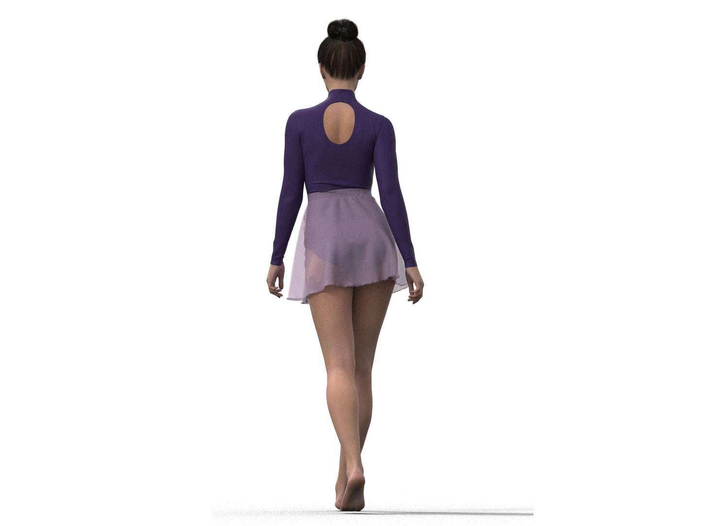 Ballet Leotard & Wrap Skirt Sewing Pattern Bundle – Open Back & Long Sleeve