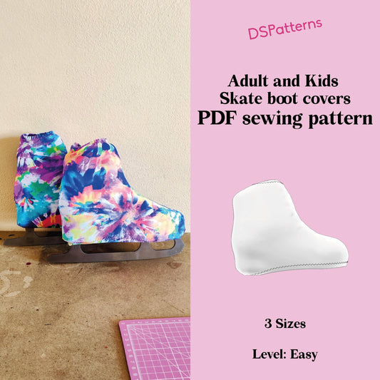DIY Skate Boot Covers Sewing Pattern PDF – For Roller & Figure Skates | Instant Download