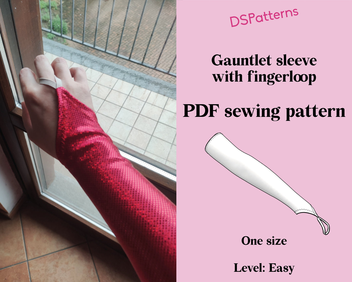 Cartamodello Manicotti & Guanti Senza Dita – Maniche con Asola e Guanti Fingerless